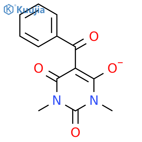 2,4,6(1H,3H,5H)-Pyrimidinetrione,5-benzoyl-1,3-dimethyl- structure