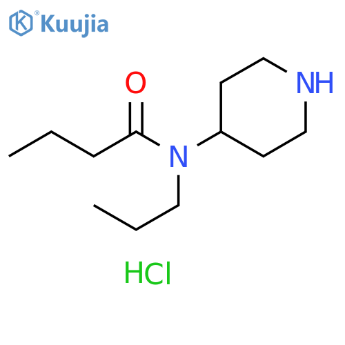 N-Piperidin-4-yl-N-propylbutanamide structure