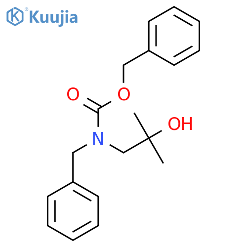 benzyl N-benzyl-N-(2-hydroxy-2-methylpropyl)carbamate structure