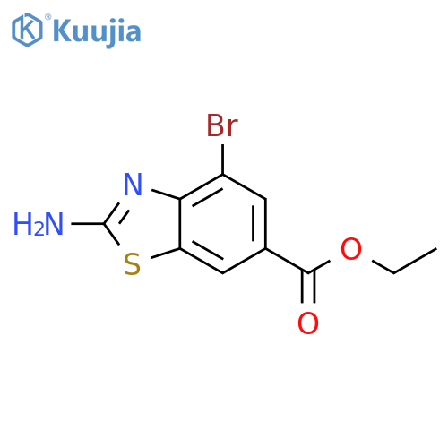 ethyl 2-amino-4-bromo-1,3-benzothiazole-6-carboxylate structure