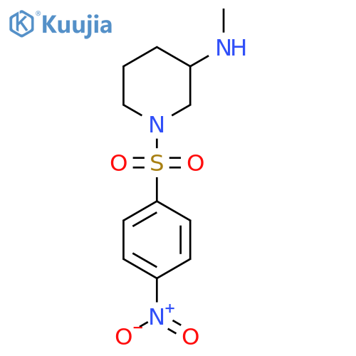 N-Methyl-1-(4-nitrobenzenesulfonyl)piperidin-3-amine structure