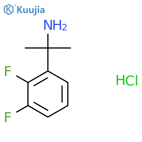 2-(2,3-Difluorophenyl)propan-2-amine;hydrochloride structure