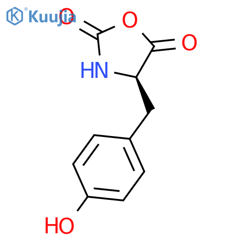 2,5-OXAZOLIDINEDIONE, 4-[(4-HYDROXYPHENYL)METHYL]-, (R)- structure