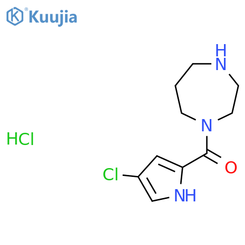 1-(4-chloro-1H-pyrrole-2-carbonyl)-1,4-diazepane hydrochloride structure