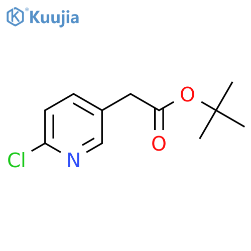 tert-butyl 2-(6-chloro-3-pyridyl)acetate structure