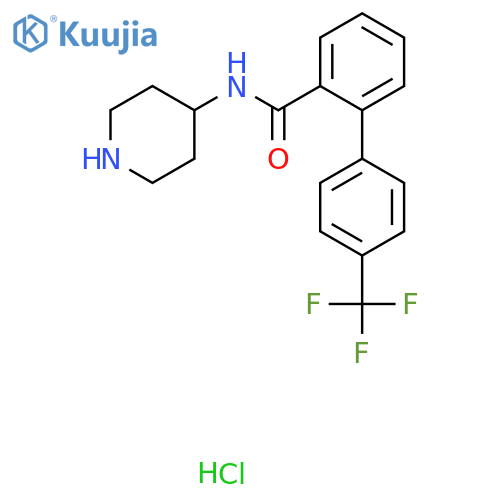 N-(Piperidin-4-yl)-4'-(trifluoromethyl)biphenyl-2-carboxamide hydrochloride structure