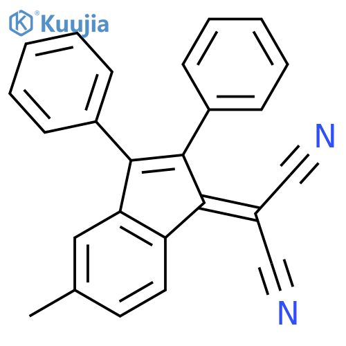 Propanedinitrile, (5-methyl-2,3-diphenyl-1H-inden-1-ylidene)- structure