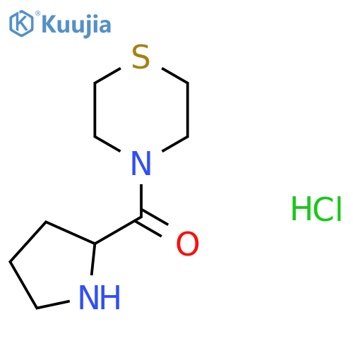 4-(Pyrrolidine-2-carbonyl)thiomorpholine hydrochloride structure