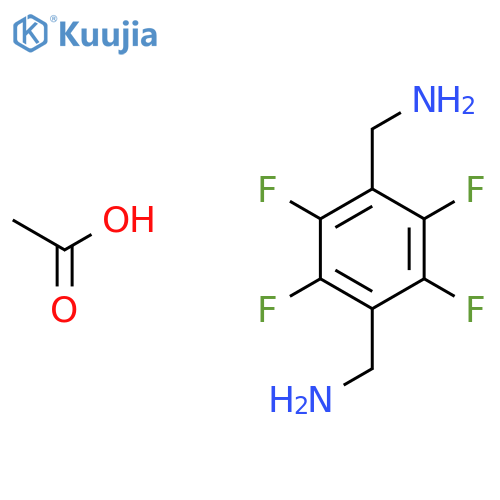 (Perfluoro-1,4-phenylene)dimethanamine acetate structure