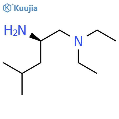[(2R)-2-amino-4-methylpentyl]diethylamine structure