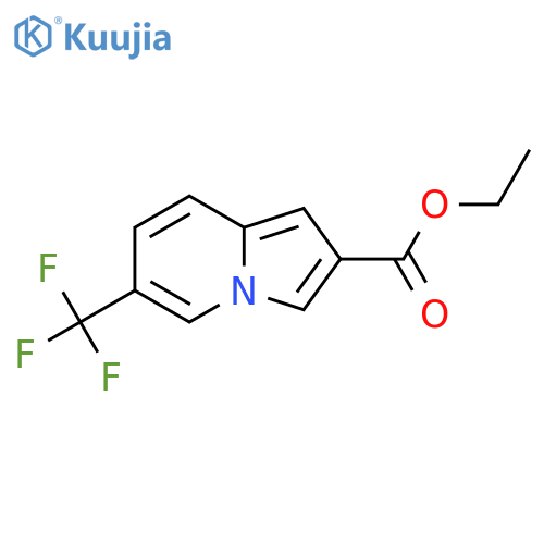 Ethyl 6-(trifluoromethyl)indolizine-2-carboxylate structure