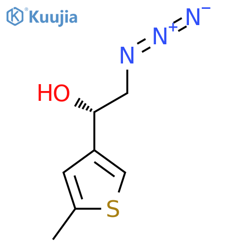 (1s)-2-Azido-1-(5-methylthiophen-3-yl)ethan-1-ol structure