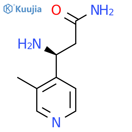 (3S)-3-Amino-3-(3-methylpyridin-4-yl)propanamide structure
