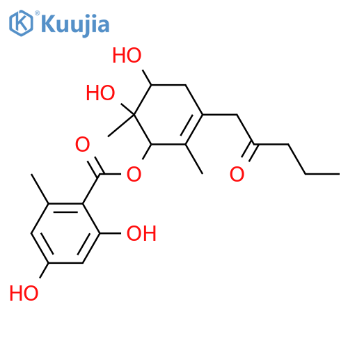 1-(3,4,5-Trihydroxy-2,4-dimethyl-1-cyclohexen-1-yl)-2-pentanone; (1S,2S,3S)-form, 3-O-(2,4-Dihydroxy-6-methylbenzoyl) structure