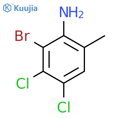2-Bromo-3,4-dichloro-6-methylaniline structure