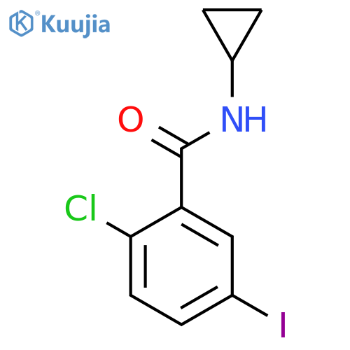 2-Chloro-N-cyclopropyl-5-iodobenzamide structure