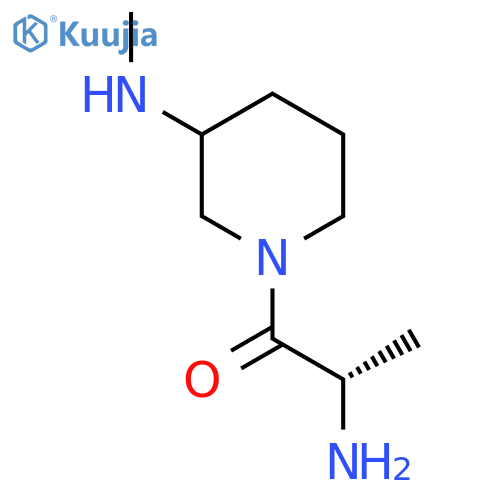 (2S)-2-amino-1-[3-(methylamino)piperidin-1-yl]propan-1-one structure