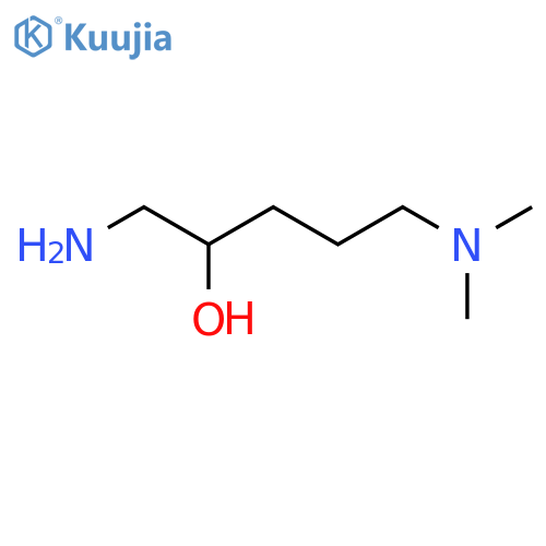 1-Amino-5-(dimethylamino)pentan-2-ol structure