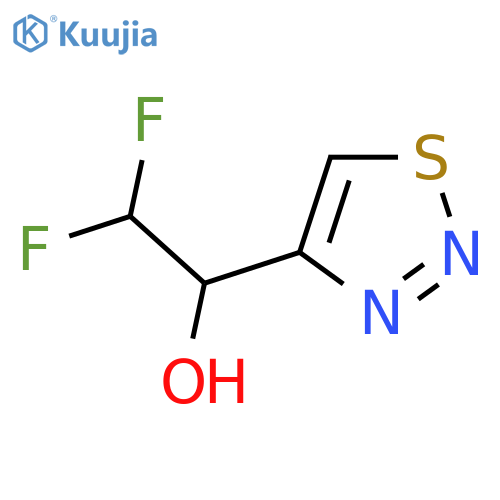 2,2-Difluoro-1-(1,2,3-thiadiazol-4-yl)ethan-1-ol structure