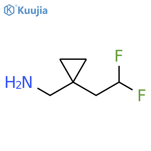 Cyclopropanemethanamine, 1-(2,2-difluoroethyl)- structure