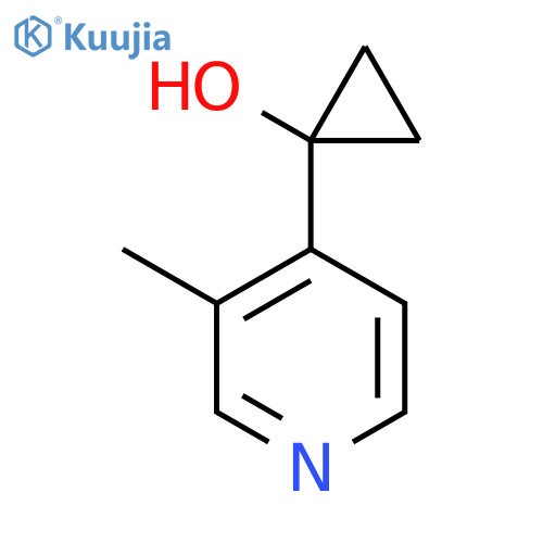 1-(3-Methylpyridin-4-yl)cyclopropan-1-ol structure
