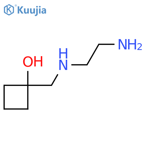 1-{[(2-Aminoethyl)amino]methyl}cyclobutan-1-ol structure