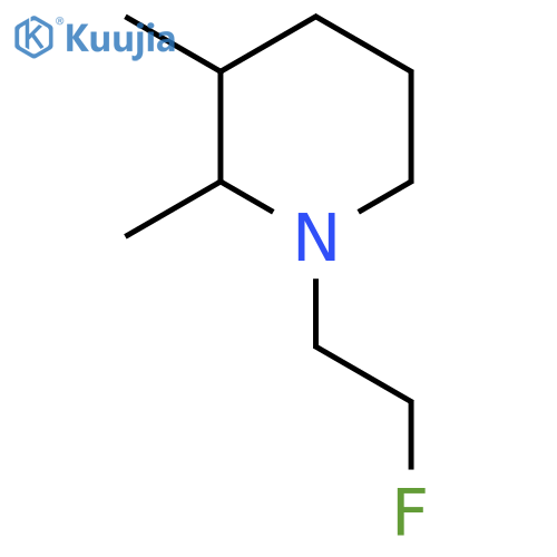 1-(2-Fluoroethyl)-2,3-dimethylpiperidine structure