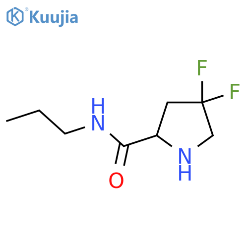 4,4-difluoro-N-propylpyrrolidine-2-carboxamide structure