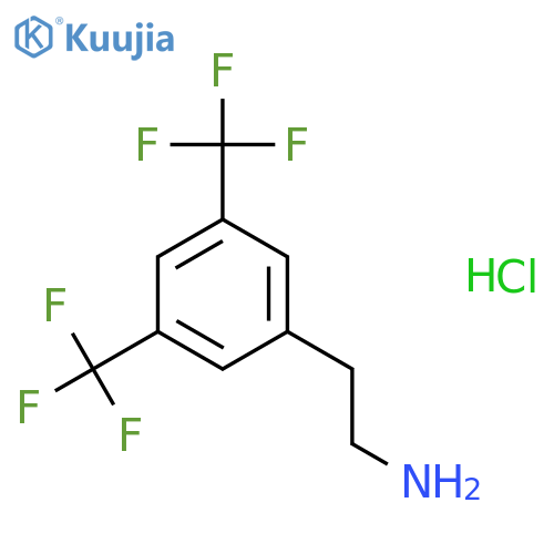 Benzeneethanamine, 3,5-bis(trifluoromethyl)-, hydrochloride structure