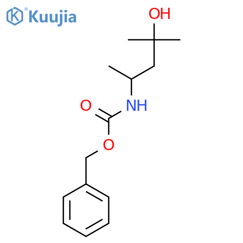 benzyl N-(4-hydroxy-4-methylpentan-2-yl)carbamate structure