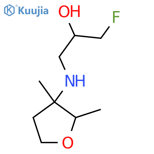 1-[(2,3-Dimethyloxolan-3-yl)amino]-3-fluoropropan-2-ol structure