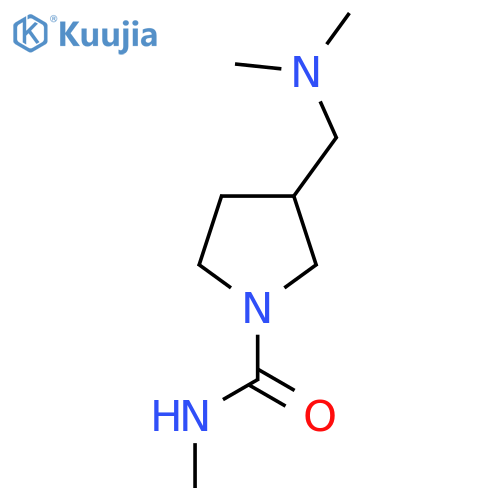 3-[(Dimethylamino)methyl]-N-methylpyrrolidine-1-carboxamide structure