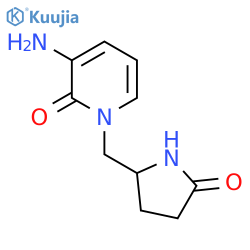 3-Amino-1-[(5-oxopyrrolidin-2-yl)methyl]-1,2-dihydropyridin-2-one structure