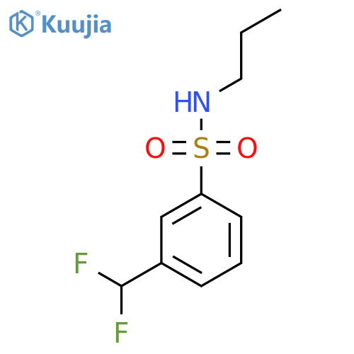 3-(difluoromethyl)-N-propylbenzene-1-sulfonamide structure