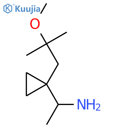 1-[1-(2-Methoxy-2-methylpropyl)cyclopropyl]ethan-1-amine structure