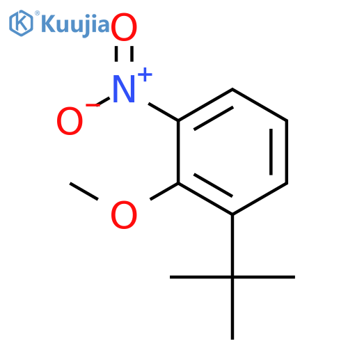 Benzene, 1-(1,1-dimethylethyl)-2-methoxy-3-nitro- structure