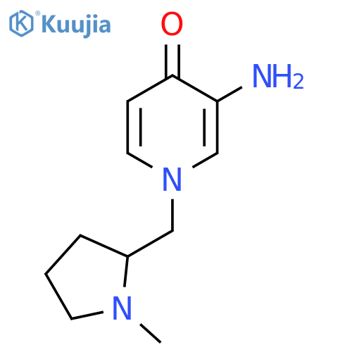3-Amino-1-[(1-methylpyrrolidin-2-yl)methyl]-1,4-dihydropyridin-4-one structure