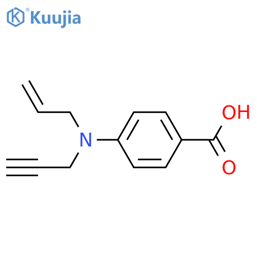 4-[(Prop-2-en-1-yl)(prop-2-yn-1-yl)amino]benzoic acid structure