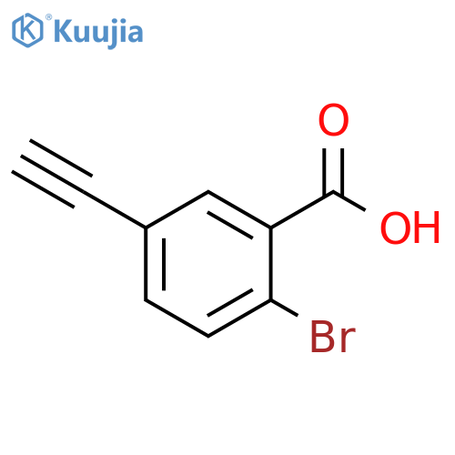 2-bromo-5-ethynylbenzoic acid structure