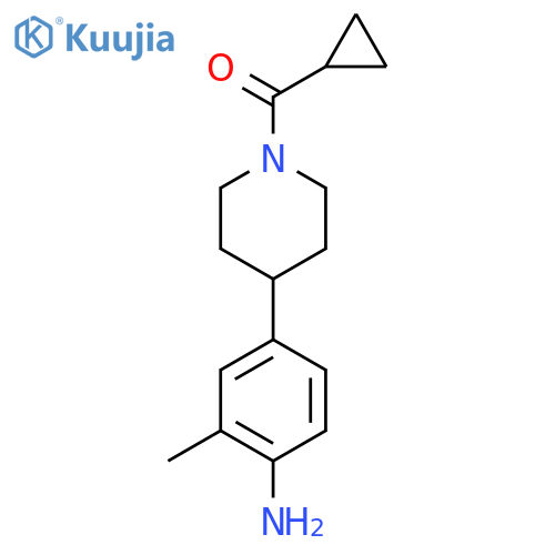 (4-(4-Amino-3-methylphenyl)piperidin-1-yl)(cyclopropyl)methanone structure
