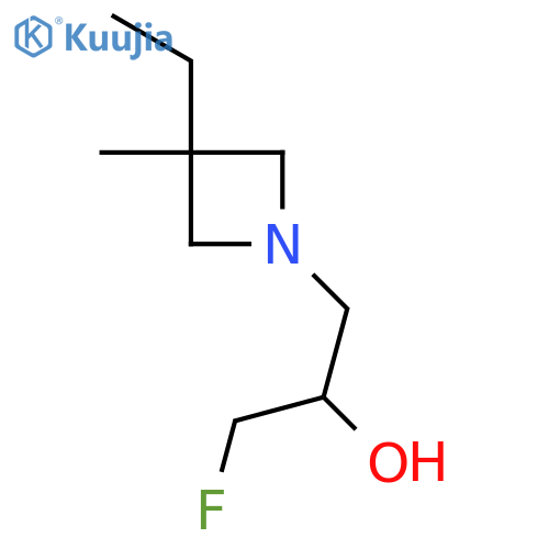 1-(3-Ethyl-3-methylazetidin-1-yl)-3-fluoropropan-2-ol structure