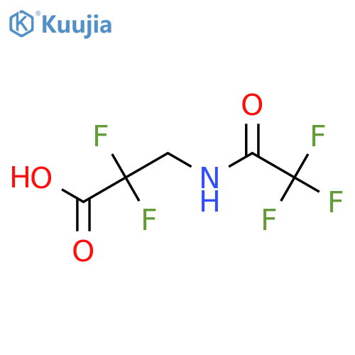 2,2-Difluoro-3-(trifluoroacetamido)propanoic acid structure