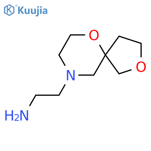 2-{2,6-Dioxa-9-azaspiro[4.5]decan-9-yl}ethan-1-amine structure