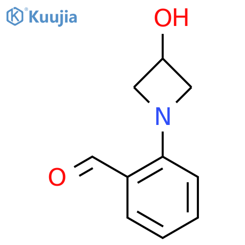 2-(3-Hydroxyazetidin-1-yl)benzaldehyde structure