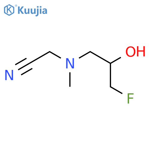 2-[(3-Fluoro-2-hydroxypropyl)(methyl)amino]acetonitrile structure