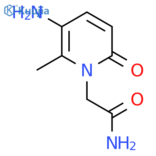 2-(5-Amino-6-methyl-2-oxo-1,2-dihydropyridin-1-yl)acetamide structure