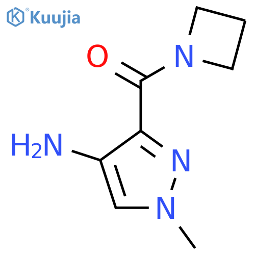 (4-Amino-1-methylpyrazol-3-yl)-(azetidin-1-yl)methanone structure