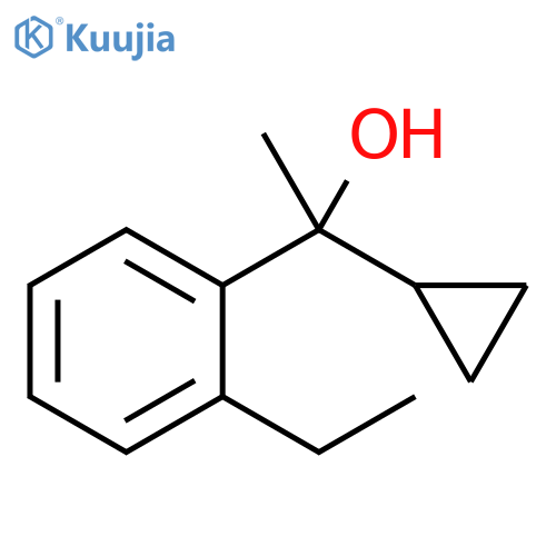 1-(2-Ethylphenyl)-1-cyclopropyl ethanol structure