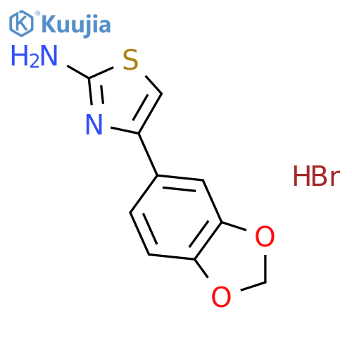 4-(2H-1,3-benzodioxol-5-yl)-1,3-thiazol-2-amine structure