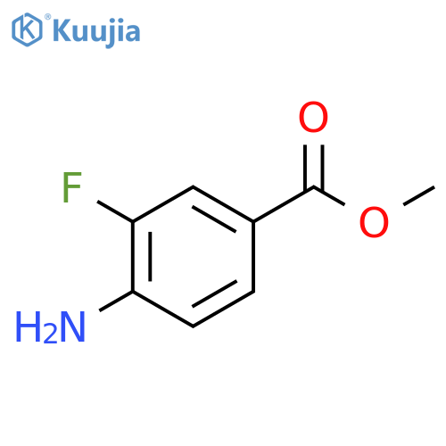 Methyl 4-amino-3-fluorobenzoate structure